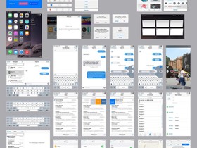 iOS 8 iPhone 6 Plus GUI界面PSD 免费下载
