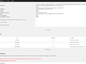 wordpress IP屏蔽禁止访问插件:WP-Ban